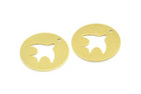 Brass Bird Necklace, 10 Raw Brass Bird Tags With 1 Hole, Findings, Charms (23x0.9mm) K636