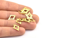 Brass Arrow Charm, 25 Raw Brass Arrow Head Charms, Findings (17x12mm) Brs 1996 A0640