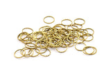 Textured Circle Ring, 100 Raw Brass Textured Circle Ring Findings (10mm) A0582