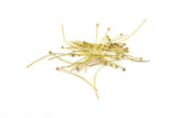 Brass Ball Pins, 1000 Raw Brass Ball Pins, Findings (35mm) - Bp-10 Brc220