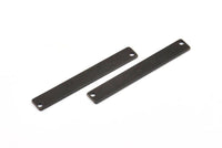 Black Customized Bar, 6 Oxidized Brass Black Stamping Blanks With 2 Holes (6x44x0.80mm) B0191 S667