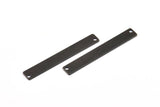 Black Customized Bar, 6 Oxidized Brass Black Stamping Blanks With 2 Holes (6x44x0.80mm) B0191 S667