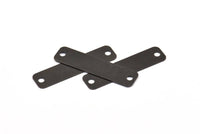 Black Rectangle, 5 Oxidized Brass Black Huge Rectangle Stamping Blank With 2 Holes, Findings (40x10mm) Brs 715-2 A0341 S662