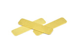 Rectangle Stamping Bar, 10 Huge Raw Brass Rectangle Stamping Blanks (40x10mm) Brs 715-0 A0473