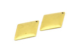Brass Diamond Charm, 20 Raw Brass Diamond Charms,pendant,findings (24x16mm) Brs 24 A0167