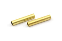 Brass Tube Bead, 40 Raw Brass Tube Bead Tubes, Jewellery Findings, Tube Beads (3x15mm) Bs 1442