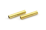 Brass Tube Bead, 40 Raw Brass Tube Bead Tubes, Jewellery Findings, Tube Beads (3x15mm) Bs 1442