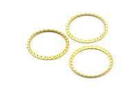 Round Choker Finding, 100 Raw Brass Round Charms, Pendants, Findings (22mm)  Brs 662 A0192