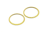 Round Chic Ring, 20 Raw Brass Rings (25mm)  Brs 661 A0193