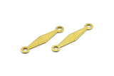 Brass Diamond Connector, 250 Raw Brass Diamond Connectors, Charms, Pendants, Findings (18x3mm) Brs 530 A0304