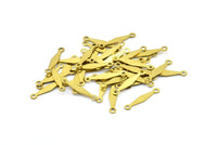 Brass Diamond Connector, 250 Raw Brass Diamond Connectors, Charms, Pendants, Findings (18x3mm) Brs 530 A0304