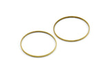 Brass Connector Rings - 20 Raw Brass Rings (22mm) A0629