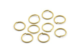 10mm Jump Ring - 100 Raw Brass Jump Rings (10x0.90mm) A0324
