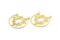 Pirinç Dokulu Kolye, 2 Halka, Tılsımlar, Bulgular, Küpeler (34x1mm) BS 2065 ile 3 Ham Pirinç Dokulu Kolye