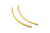 24 Raw Brass Curved Tubes (3x80mm) Bs 1407