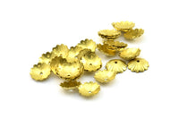 Brass Bead Cap, 50 Raw Brass Bead Caps (12mm) Brs 311 A0275