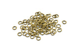 6mm Jump Ring - 500 Antique Brass Jump Rings (6x1mm) A0377
