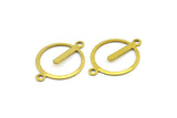 Brass Chandelier Charm, 50 Raw Brass Chandelier Round Findings (21x15mm)  Brs 3045 A0029