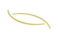 Brass Choker Findings - 5 Raw Brass Collar Findings With 13 Holes (160mm) Brs 893 D0112--c088