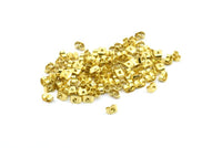 Brass Back Stoppers, 250 Raw Brass Earring Studs Back Stoppers (5x3.5mm) Bs1105--A0892