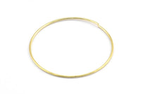 Tel Kulak Küpeleri, 24 Ham Pirinç Tel Küpe, Küpe Bulguları (40x1mm) E120