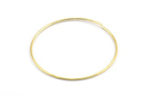 Tel Kulak Küpeleri, 24 Ham Pirinç Tel Küpe, Küpe Bulguları (40x1mm) E120