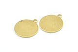 Brass Cabochon Tag, 12 Raw Brass Cabochon Tags With 1 Loop, Stamping Tags (18.5x16x1mm) E125
