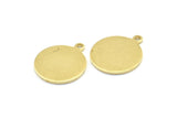 Brass Cabochon Tag, 24 Raw Brass Cabochon Tags With 1 Loop, Stamping Tags (17x14.5x1mm) BS 2063