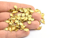 Pirinç Uğur Böceği Tılsımı, 1 Döngülü 50 Ham Pirinç Uğur Böceği Tılsımı (10,5x6,5x1,3 mm) F074