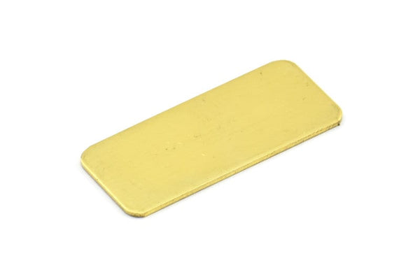 Brass Rectangle Blank, 10 Raw Brass Bracelet Blanks (35x15x0.80mm) D0257