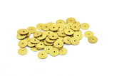 Brass Bead Cap, 50 Raw Brass Bead Caps, Findings (9mm) Brs 86 A0448