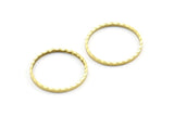 Textured Brass Charm, 50 Cutting Raw Brass Circles (16mm) A0585