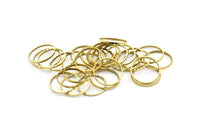 Textured Brass Charm, 50 Cutting Raw Brass Circles (16mm) A0585