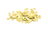 Pirinç Çiçek Boşluğu, 100 Ham Pirinç Çiçek Damgalama Boşluğu, Tılsımlar (6,50 mm) A0884