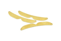 66mm Choker Pendant, 4 Raw Brass Choker Pendants With 2 Holes (66x10mm) Brs 178-05 b0044
