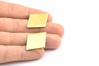 Brass Cambered Diamond, 20  Raw Brass Diamond Blanks (33x24mm) D0360