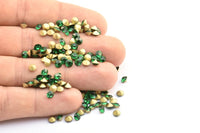 Emerald Swarovski Diamond, 12 Emerald Swarovski Diamonds For 4.3/4.4mm Pad SS18