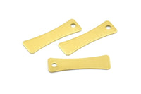 30 Raw Brass Stamping Blank Charms (23x7x0.60mm) A0787