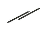 Long Necklace Bar, 10 Oxidized Brass Black Bar Connectors With 2 Holes (55x3x1mm) Brc 148--a0825 S607