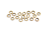 Double Split Ring, 250 Raw Brass Double Jump Rings , Split Rings (7x0.80mm) BS 2014