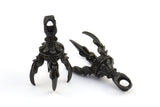 Dragon Claw Pendant, 1 Oxidized Brass Black Dragon Claw Charms, Necklace Pendants (36x11mm) N0380 S459
