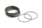 Textured Circle Brass, 10 Oxidized Brass Black Circles (40mm) A0591 S456