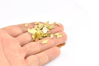 Brass Tiny Charm, 50 Raw Brass Pepper Charms (10mm) Y121