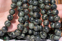 Kambaba Jasper 12mm Round Gemstone Beads Full Strand G30