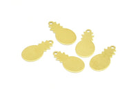 Tiny Brass Pineapple, 24 Raw Brass Pineapple Pendant, Earrings, Findings (16x9mm) Y065
