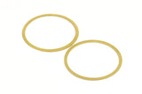 Circle Brass Charm, 50 Raw Brass Connector Rings (31mm) Brs 452 A0190