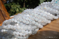 Full Strand 5 Mm Blue Faceted Chalcedony Gemstone Beads - 80 Pcs G114