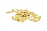 Brass Tiny Charm, 50 Raw Brass Pepper Charms (10mm) Y121