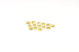 Brass Star Bead, 50 Raw Brass Star Bead Caps, (13x12mm) brs 584 A0299