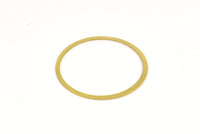 Circle Brass Charm, 50 Raw Brass Connector Rings (31mm) Brs 452 A0190